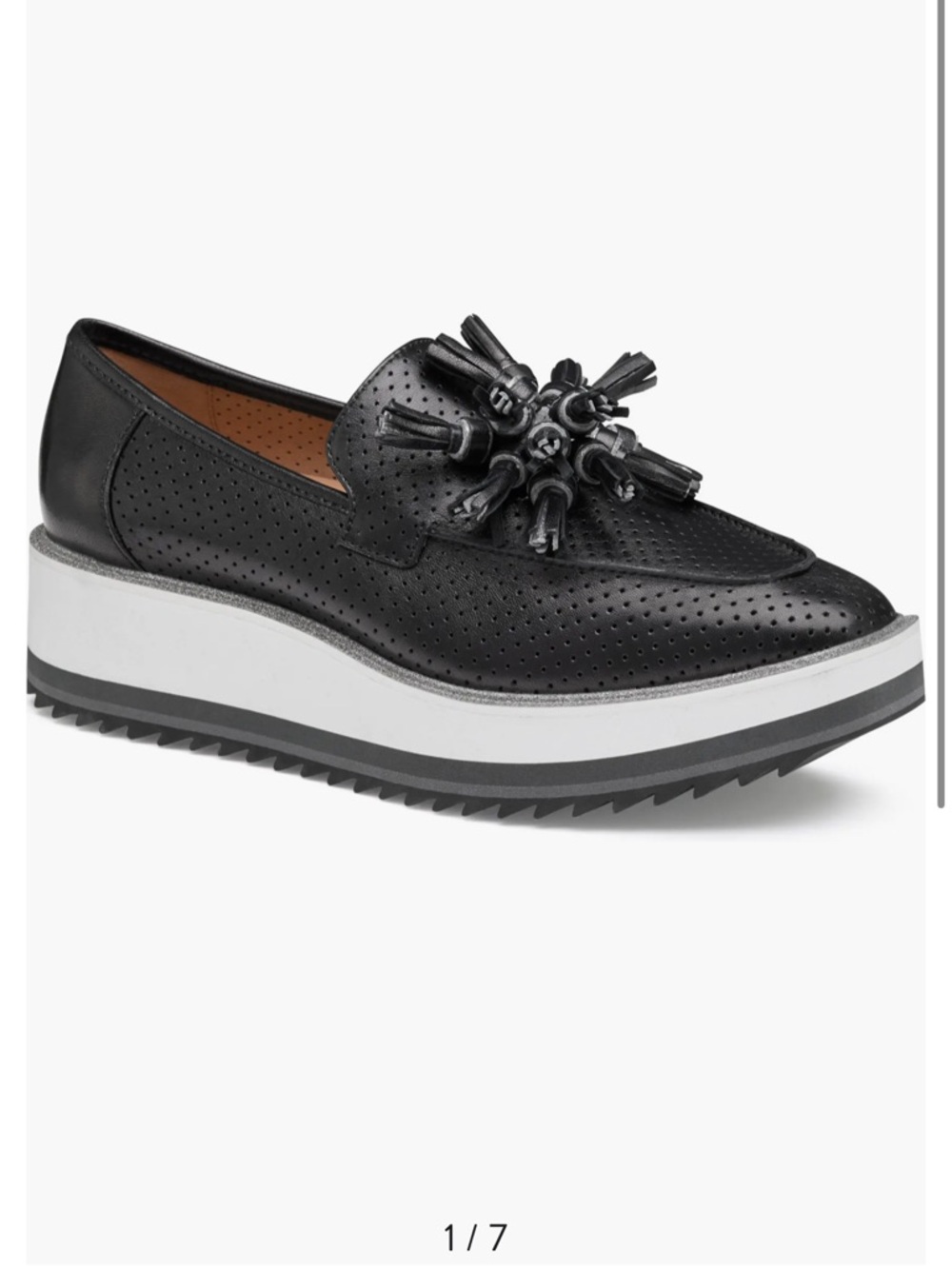NWOT Johnston & Murphy Gracelyn Platform Tassel Loafer